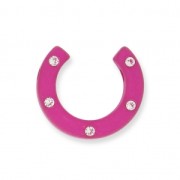Demi-Lune Strass Polaris 22 mm Fuchsia x1|raw }}