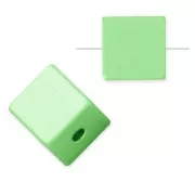Perle cube en aluminium anodisé 8 mm Vert Clair x1