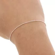 Chaîne maille boule facettée 1.2 mm en Argent 925 x 1m