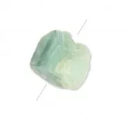 Perle brute irrégulière 18-35 mm Green Fluorite x1