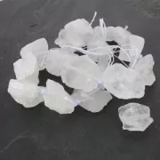 Perle brute irrégulière 18-35 mm Cristal de Roche x1