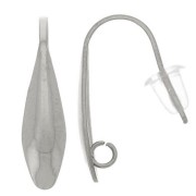Crochets d'oreilles design 18 mm - Acier inoxydable 304L x2|raw }}