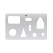 Gabarit rigide pour pâte polymère 200x125 mm motifs Géométriques|raw }}