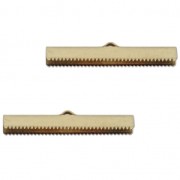 Embouts à serrer 40 mm bronze x2|raw }}