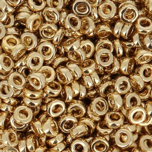 Spacer Miyuki 3 mm SPR3-0193 - 24kt Gold Light Plated x5g