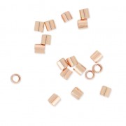 Tubes à écraser 2x2 mm Rose Gold filled (or laminé)  x50|raw }}
