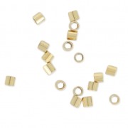 Tubes à écraser 2x2 mm Gold filled (or laminé)  x50|raw }}