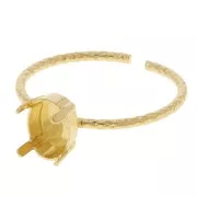 Bague pour cabochon PureCrystal 4122 8x6 mm - Doré