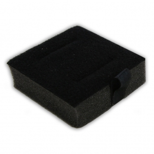 Mousse pour plateau valise de transport bijoux 6x6.5x2 cm Noir