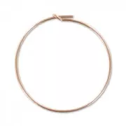 Créoles fines à décorer 30 mm en Rose Gold filled (or laminé) x2