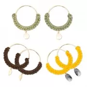 Créoles fines à décorer 25 mm en Rose Gold filled (or laminé) x2