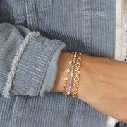 Spacer Triangle Miyuki Duracoat 2.8x1.3 mm SPTR28-4202 - Galvanized Gold x10g