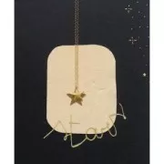 Sequin en relief étoile militaire en laiton 22 mm doré rose HQ x1