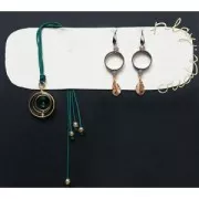 Anneau percé en laiton pour création de bijoux fantaisie 26 mm doré à l'or fin x1