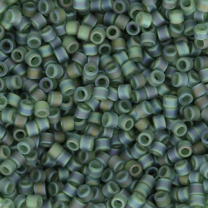 Miyuki Delica 11/0 DB1282 - Mat Transparent Olive AB x8g