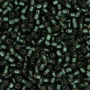 Miyuki Delica 11/0 DB0606 - Dyed Silver Lined Dark Olive x8g