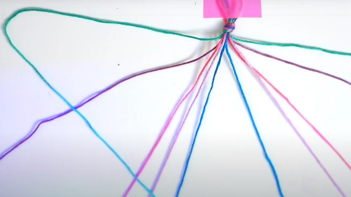 Bracelet brésilien motif chevron avec des perles : Etape 3 Bracelet brésilien motif chevron avec des perles : Etape 3