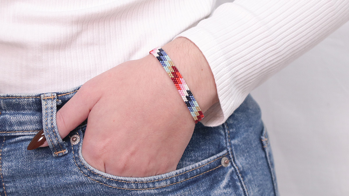 Schéma Comment faire un tissage Peyote pair simple ?