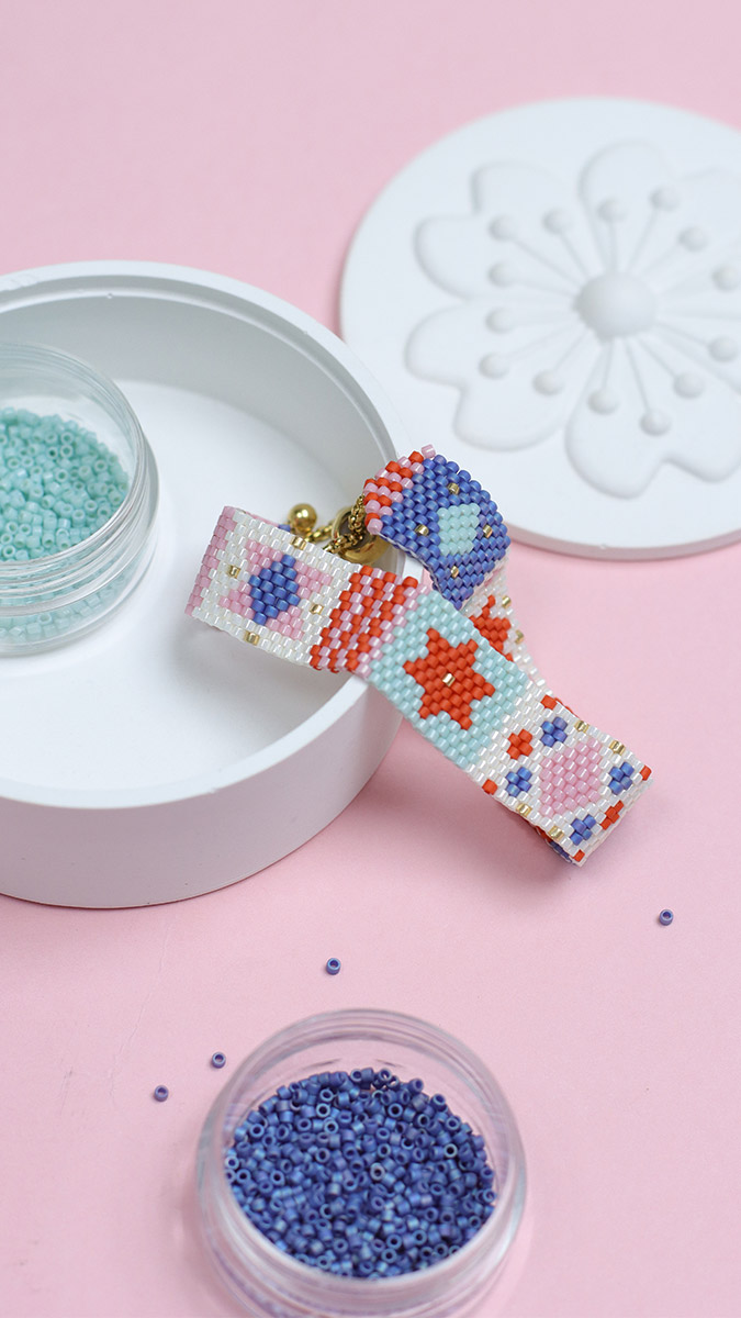 Schéma Comment faire un tissage Peyote impair ?