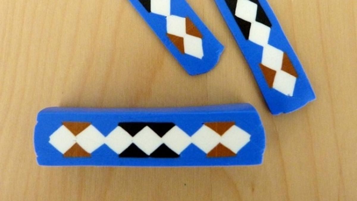 Comment réaliser une cane géométrique avec de la pâte polymère ?