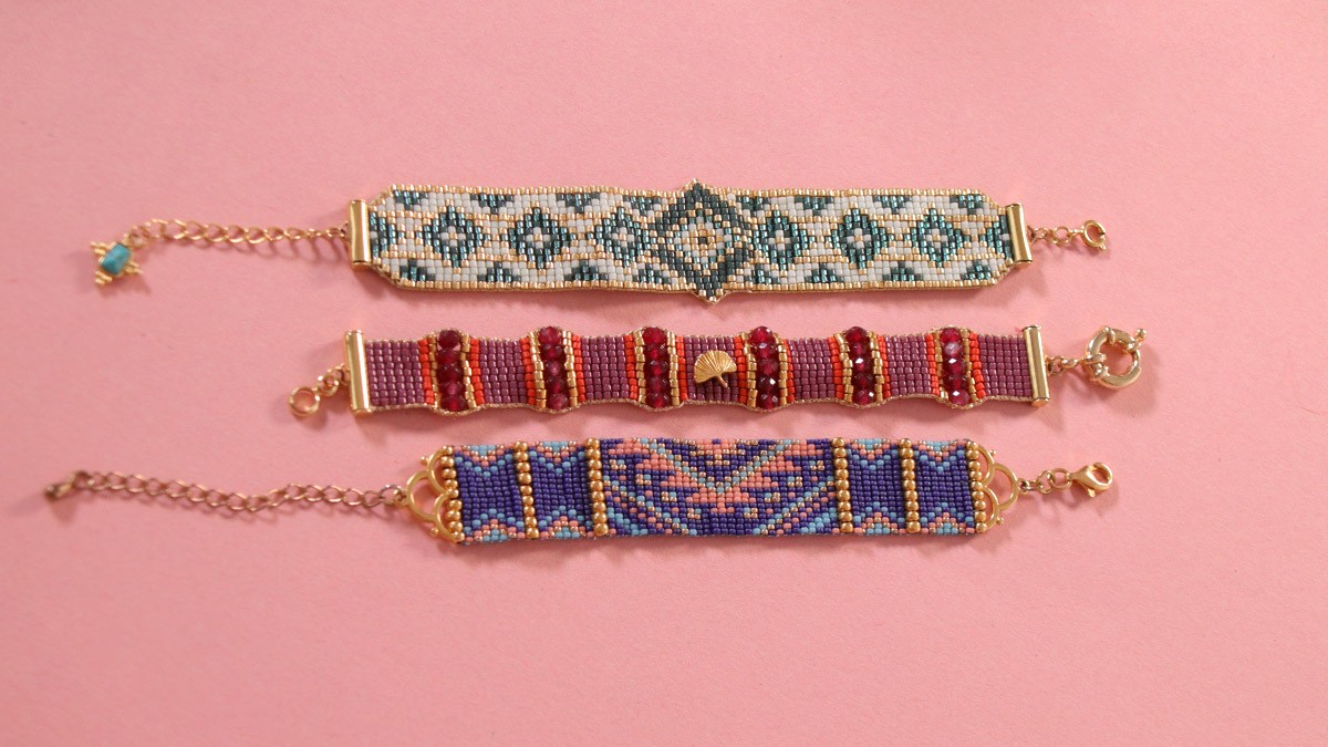 Schéma Choisir ses perles pour tissage sur métier à tisser