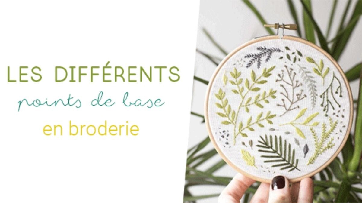 Les différents points de base en broderie Les différents points de base en broderie