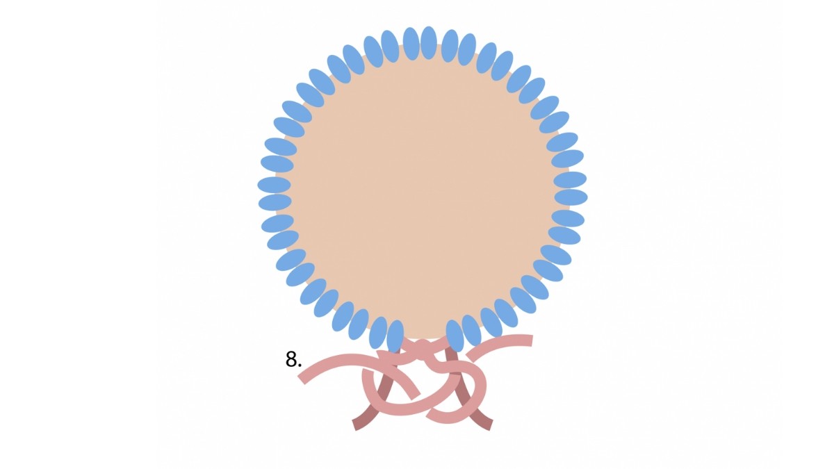 Comment sertir une pierre en macramé ? : Etape 8