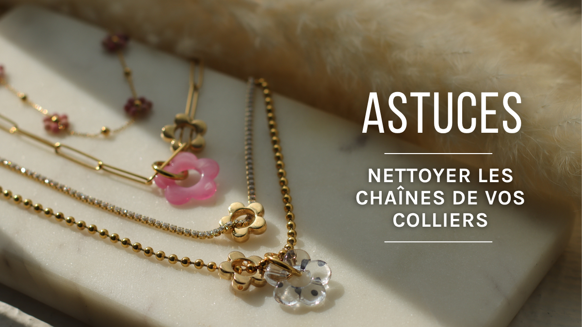 Schéma Comment nettoyer une chaîne de collier ?