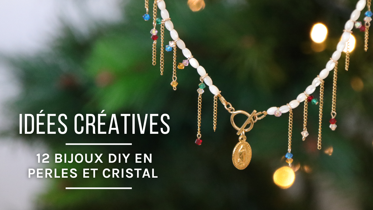 Schéma Comment faire des bijoux en perles et cristal ? 12 idées bijoux DIY