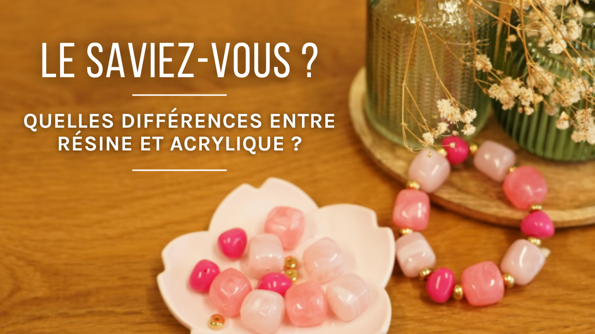 Schéma Résine vs acrylique : quelles sont les différences ?