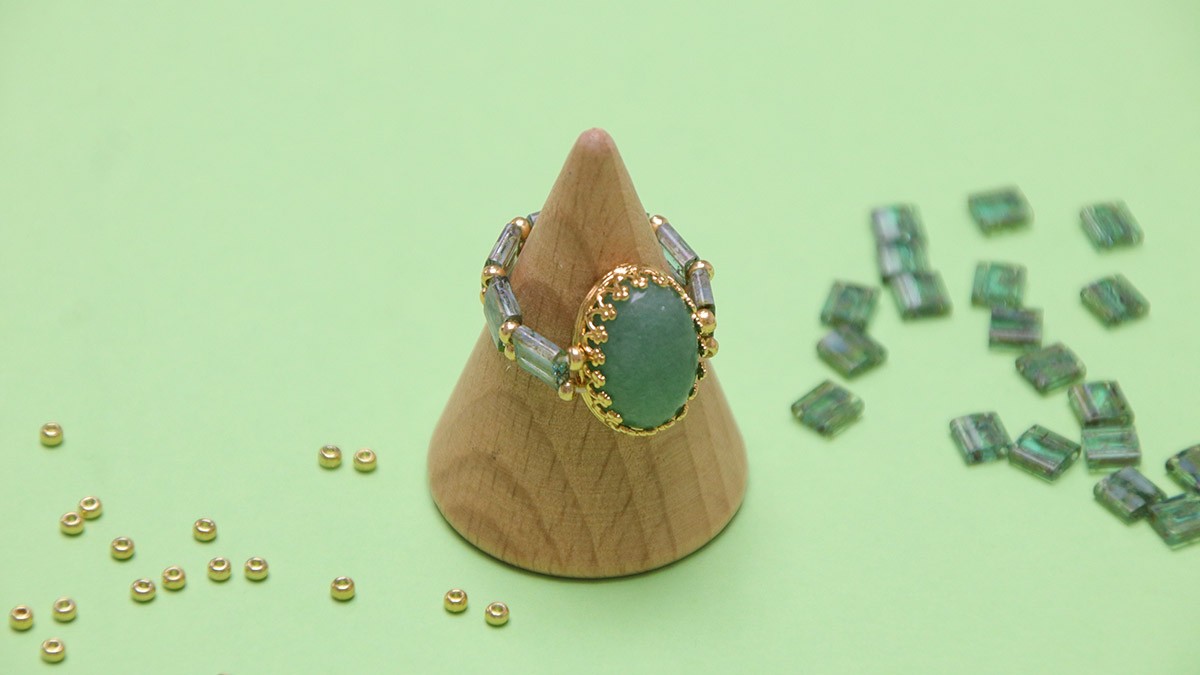 saison automne - Leçon 5 : Faire une bague avec un cabochon