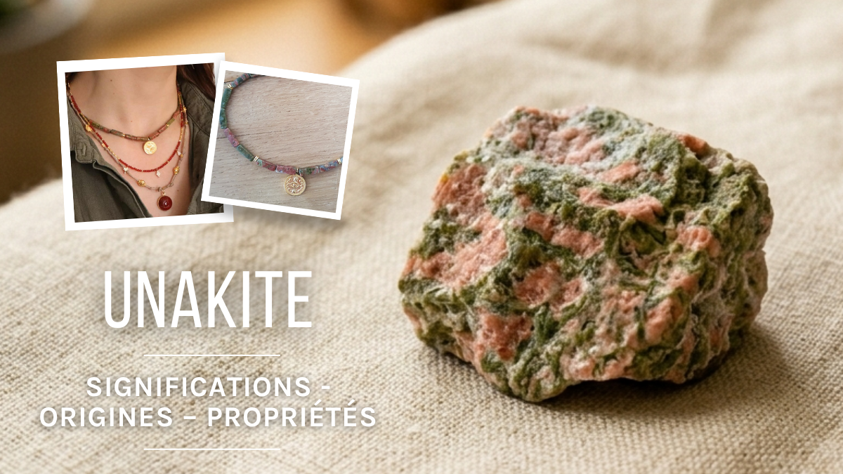 Schéma L'Unakite : origines, propriétés et bienfaits