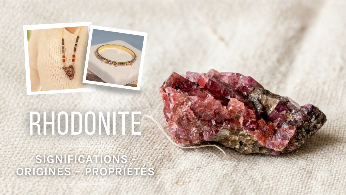 La Rhodonite : signification, propriétés et vertus