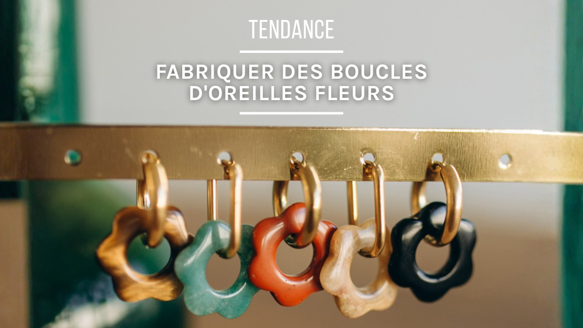 Schéma Comment fabriquer des boucles d'oreilles fleurs ?