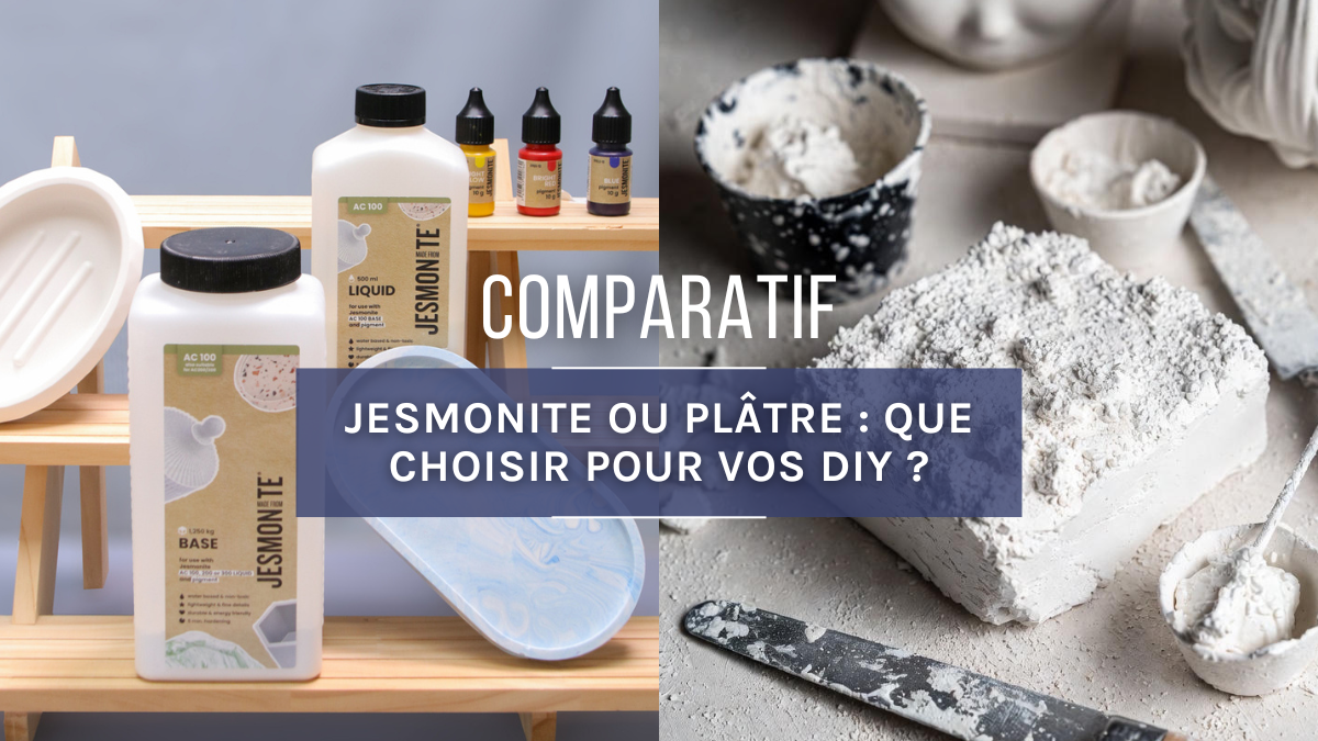 Schéma Comparatif Jesmonite vs Plâtre : que choisir pour vos créations ?