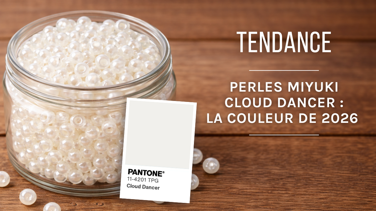 Schéma Perles Miyuki Cloud Dancer : la couleur Pantone 2026