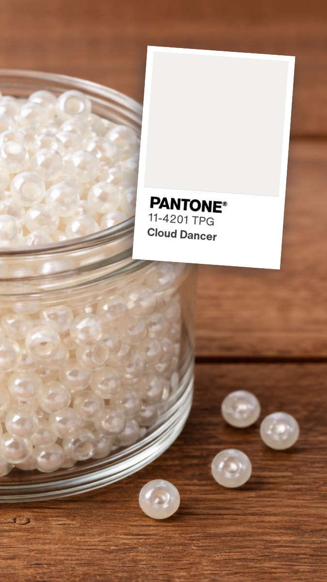 Schéma Perles Miyuki Cloud Dancer : la couleur Pantone 2026