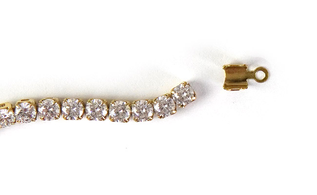 embout pour cha&icirc;ne strass 4 mm