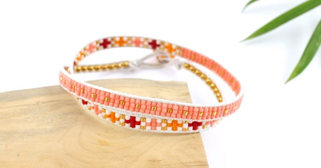 bracelet wrap corail