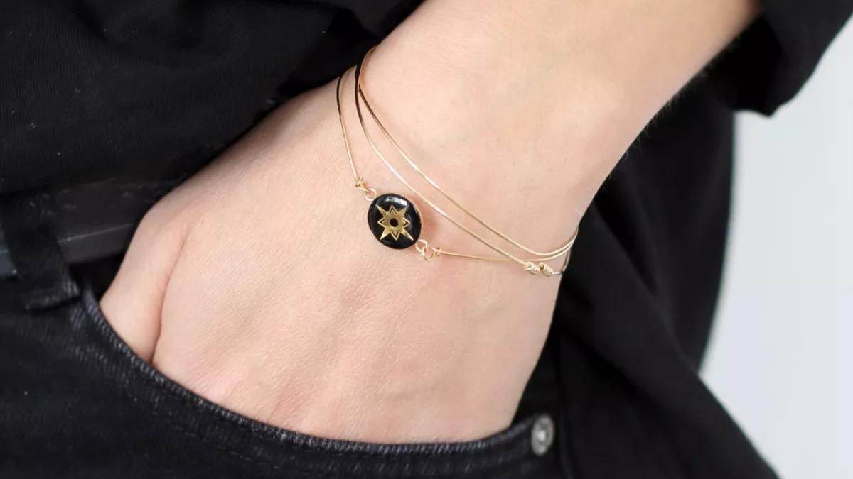 Bracelet fin en r&eacute;sine &eacute;poxy