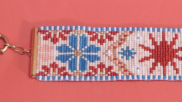 Bracelet m&eacute;tier &agrave; tisser soleil