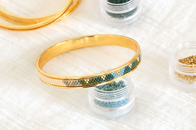 Jonc Miyuki dor&eacute; en Peyote Impair