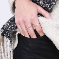 bagues argent&eacute;s