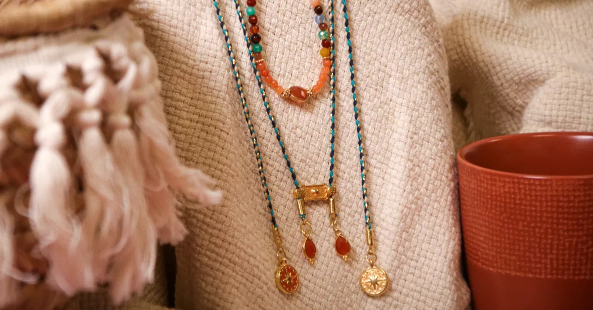 collier boh&egrave;me cornaline