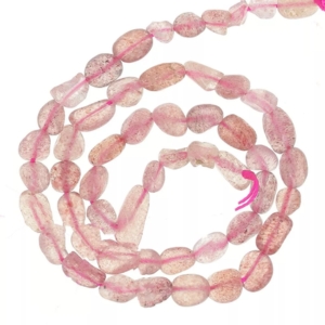 perles strawberry quartz