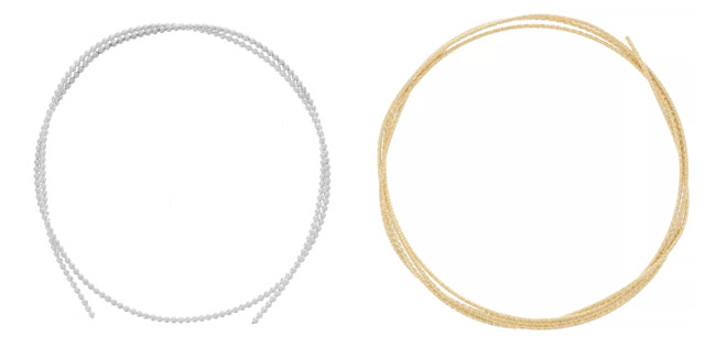 fils en argent 925 argent&eacute; et dor&eacute;