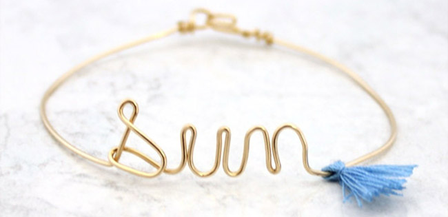 bracelet lettering