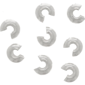 cache perles placage argent fin