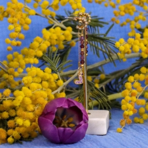 Boucles d'oreilles cha&icirc;ne coeur