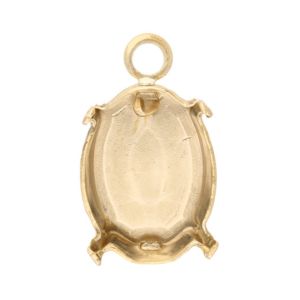 serti griffe pendentif avec fond pour cabochon